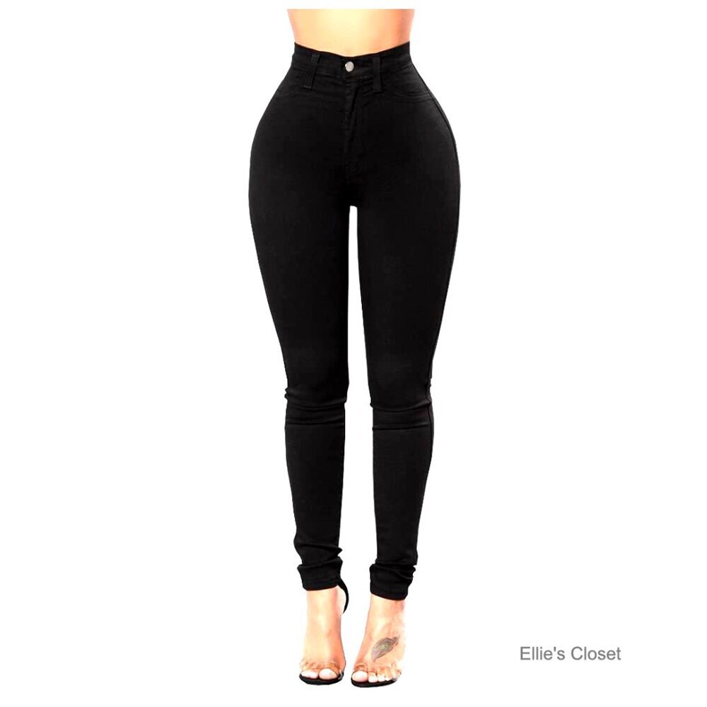 Stretch Denim Skinny Jeans Butt Lift Design